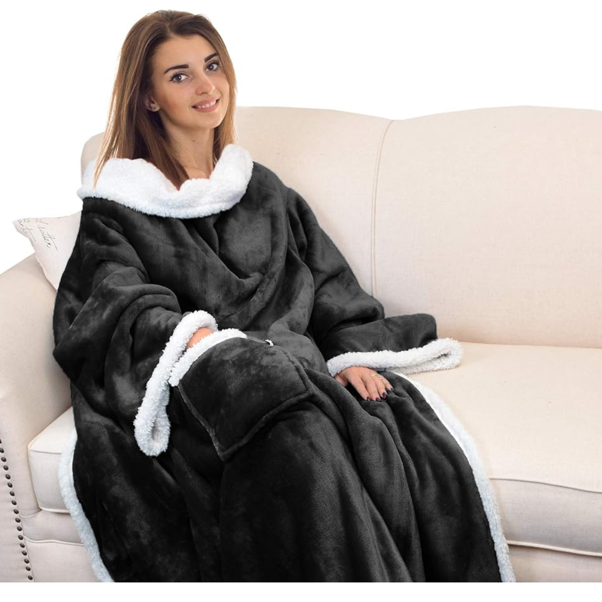 Manta con Mangas y Forro Polar